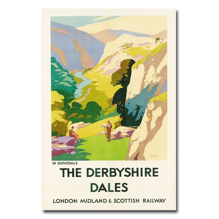 Trademark Fine Art Frank Sherwin 'The Derbyshire Dales' Canvas Art, 22x32 BL00433-C2232GG